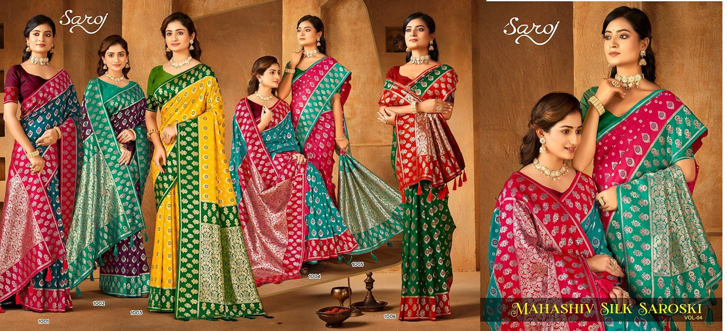 Mahashiv Silk Saroski Saroj Sarees Manufacturer Gujarat