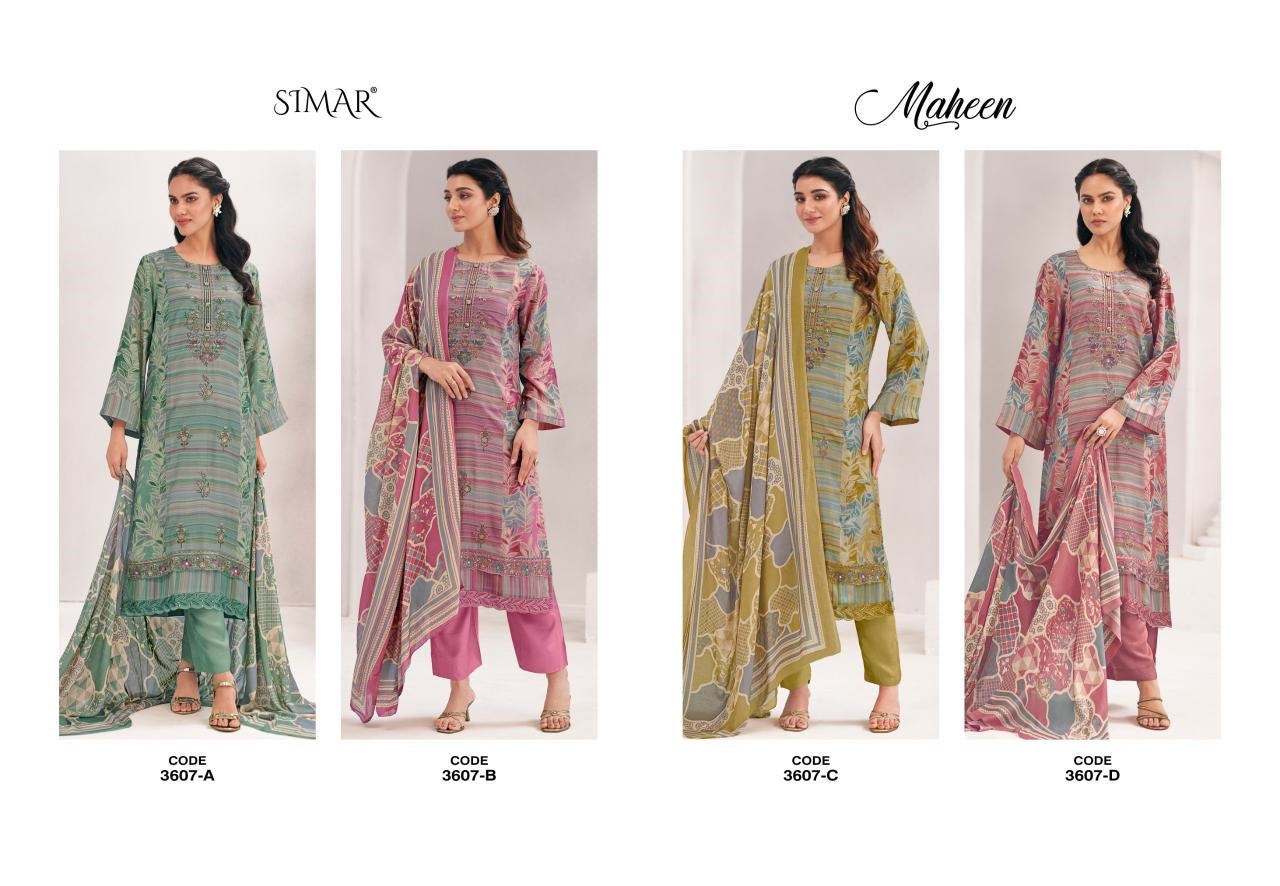 Maheen Simar Viscose Muslin Pant Style Suits Supplier
