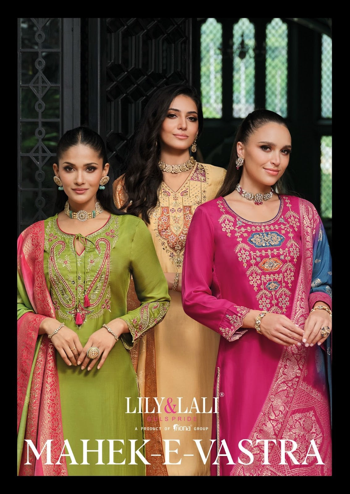 Mahek E Vastra Lily Lali Viscose Readymade Pant Style Suits Exporter India