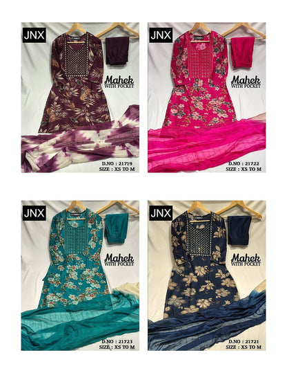 Mahek Jnx Berlin Readymade Pant Style Suits Manufacturer India