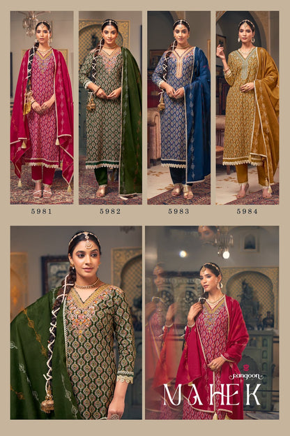 Mahek Rangoon Pure Cotton Readymade Suits Wholesaler Gujarat