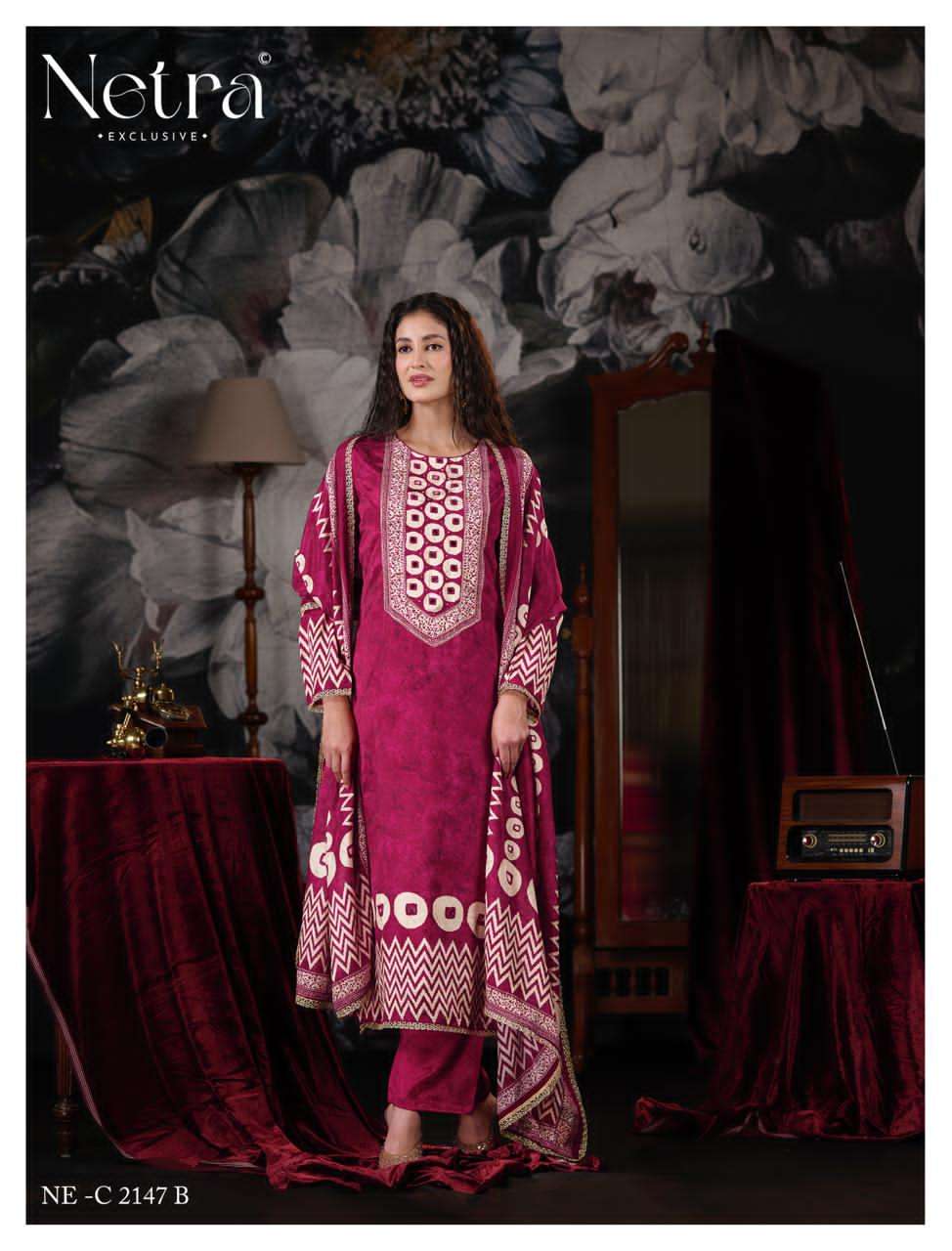 Mahek Vol 2 Netra Muslin Pant Style Suits Supplier