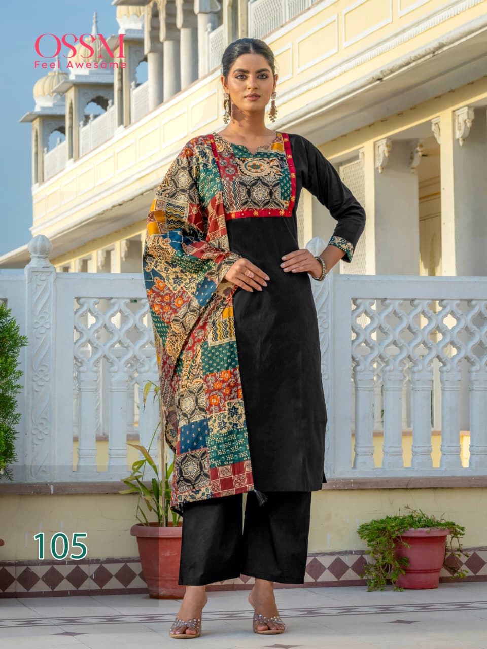 Mahek Vol 2 Ossm Dhabu Readymade Cotton Pant Suits Supplier Ahmedabad