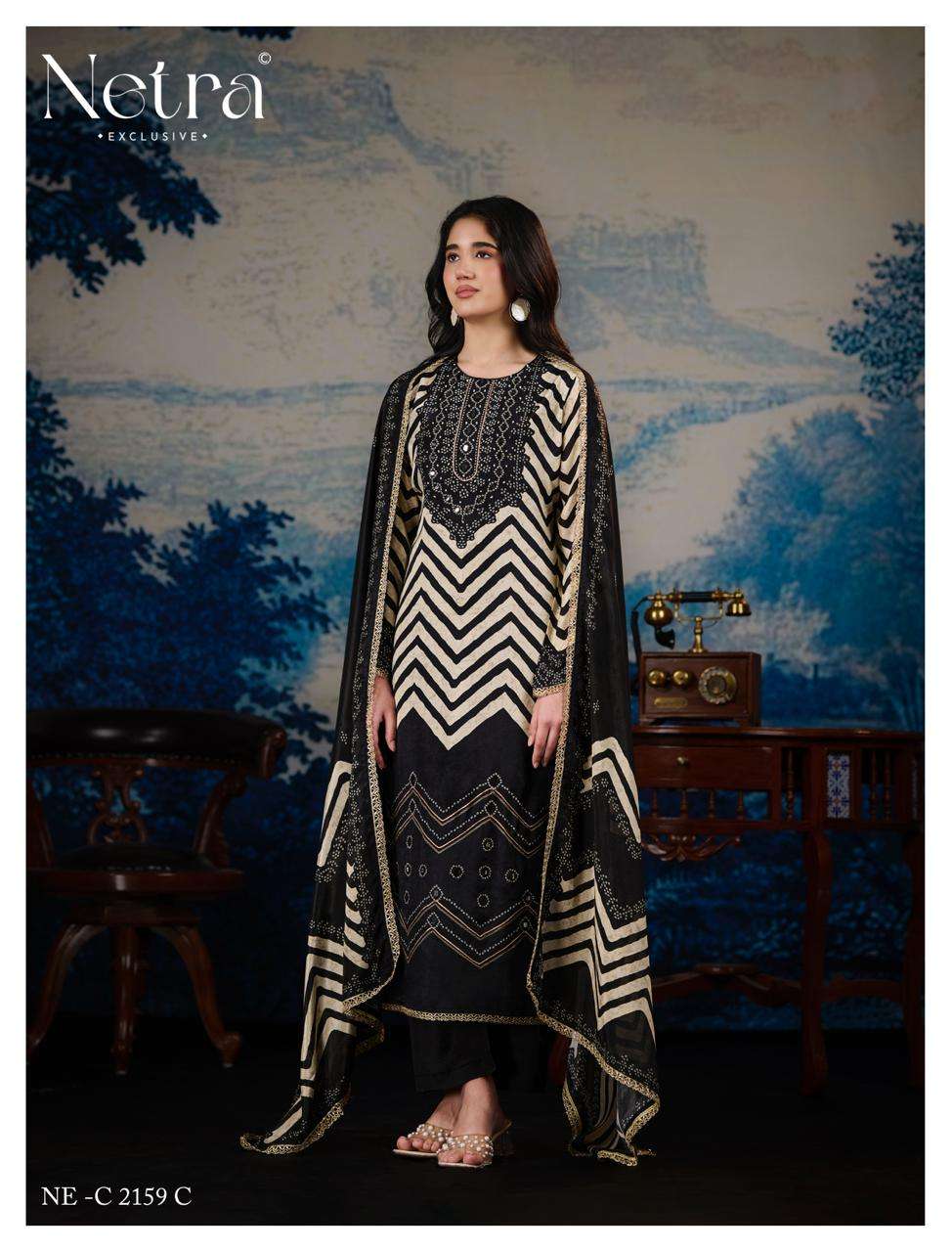 Mahek Vol 4 Netra Bemberg Pant Style Suits Supplier India