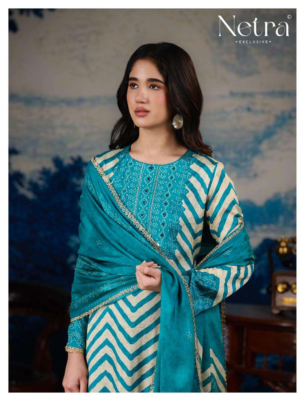 Mahek Vol 4 Netra Bemberg Pant Style Suits Supplier India