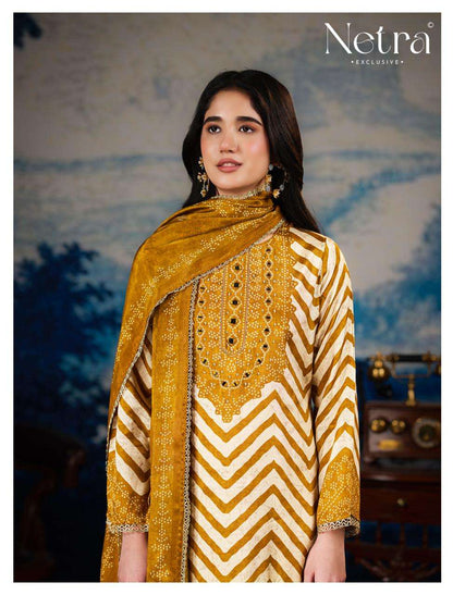 Mahek Vol 4 Netra Bemberg Pant Style Suits Supplier India
