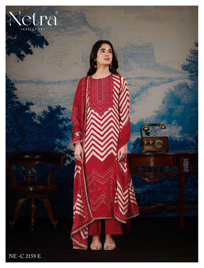 Mahek Vol 4 Netra Bemberg Pant Style Suits Supplier India
