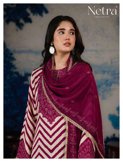 Mahek Vol 4 Netra Bemberg Pant Style Suits Supplier India
