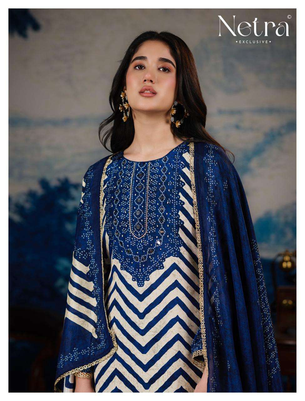 Mahek Vol 4 Netra Bemberg Pant Style Suits Supplier India