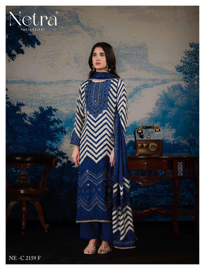 Mahek Vol 4 Netra Bemberg Pant Style Suits Supplier India