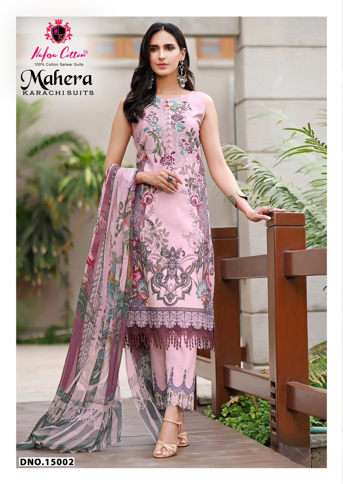 Mahera Vol 15 Nafisa Cotton Mix Cotton Karachi Salwar Suits Wholesale Price