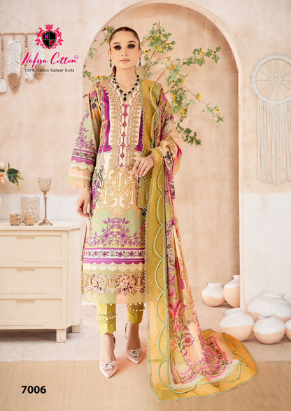 Mahera Vol 7 Nafisa Cotton Cotton Karachi Salwar Suits Exporter