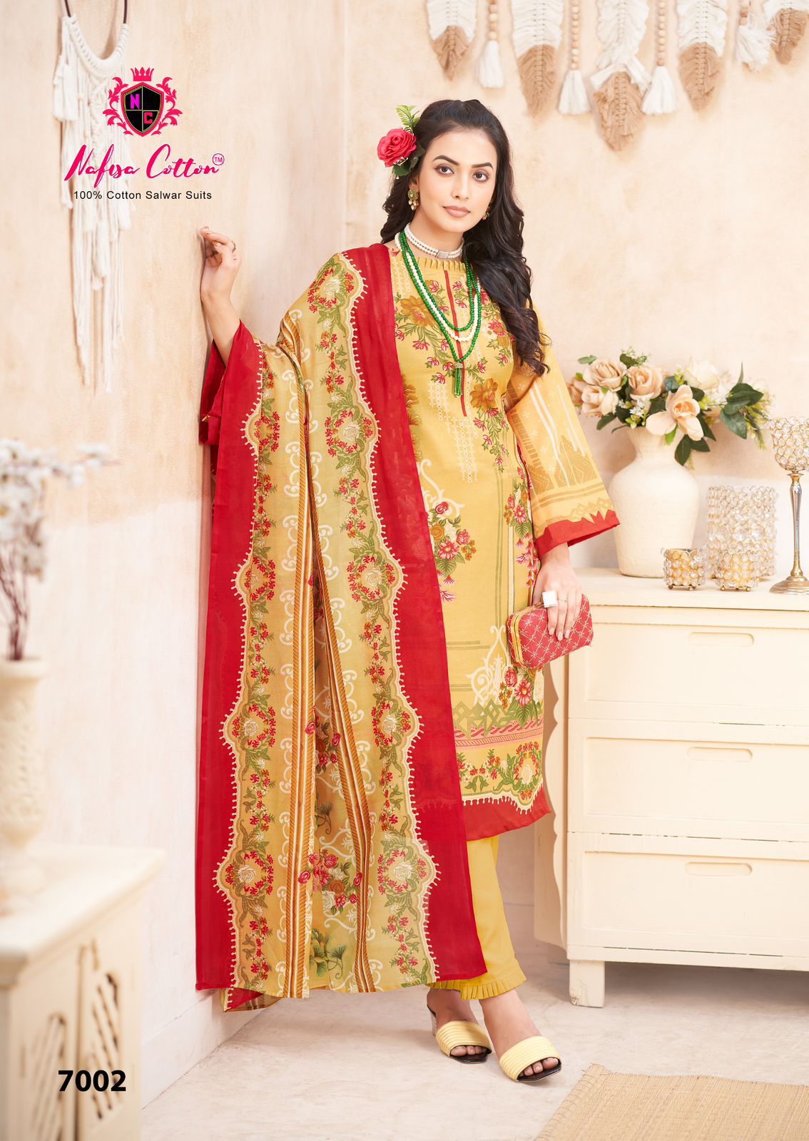 Mahera Vol 7 Nafisa Cotton Cotton Karachi Salwar Suits Exporter