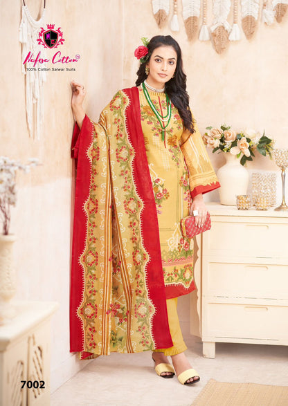Mahera Vol 7 Nafisa Cotton Cotton Karachi Salwar Suits Exporter