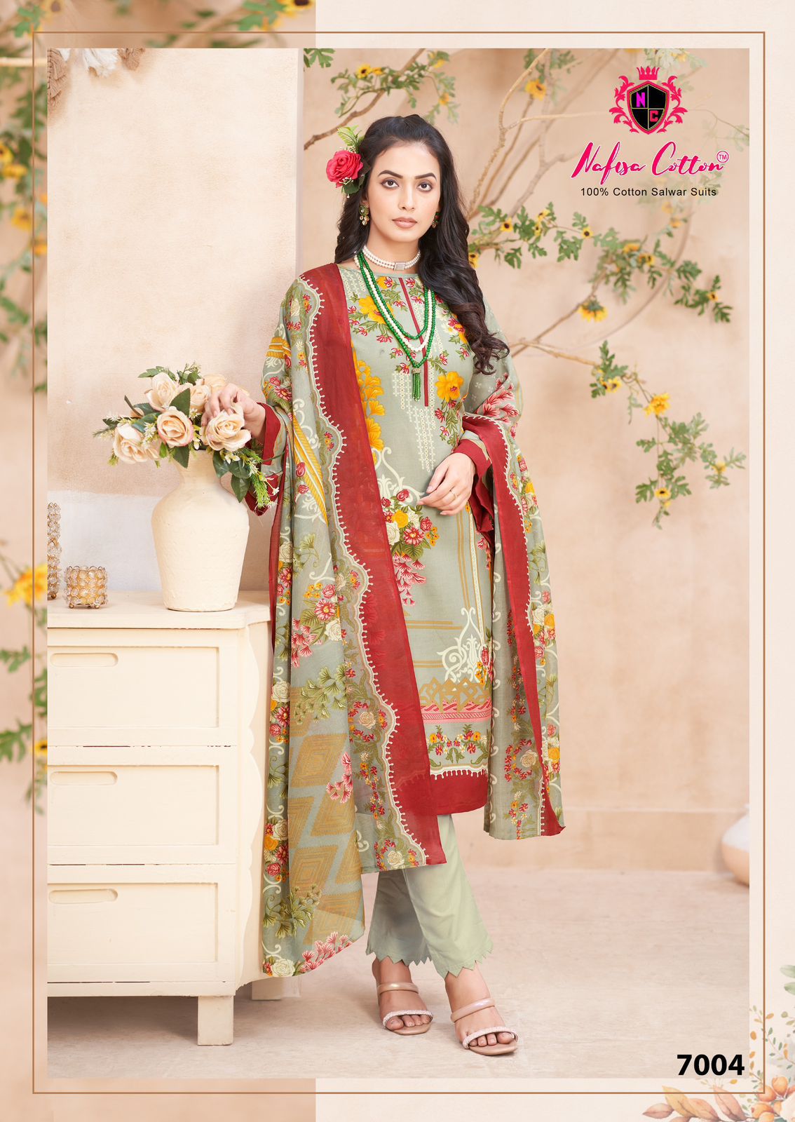 Mahera Vol 7 Nafisa Cotton Cotton Karachi Salwar Suits Exporter