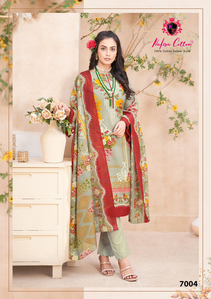 Mahera Vol 7 Nafisa Cotton Cotton Karachi Salwar Suits Exporter
