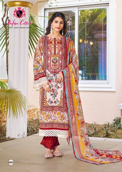 Mahera Vol 8 Nafisa Cotton Karachi Salwar Suits Supplier