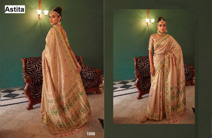 Maheshwari Silk Astita Tissue Silk Sarees Supplier
