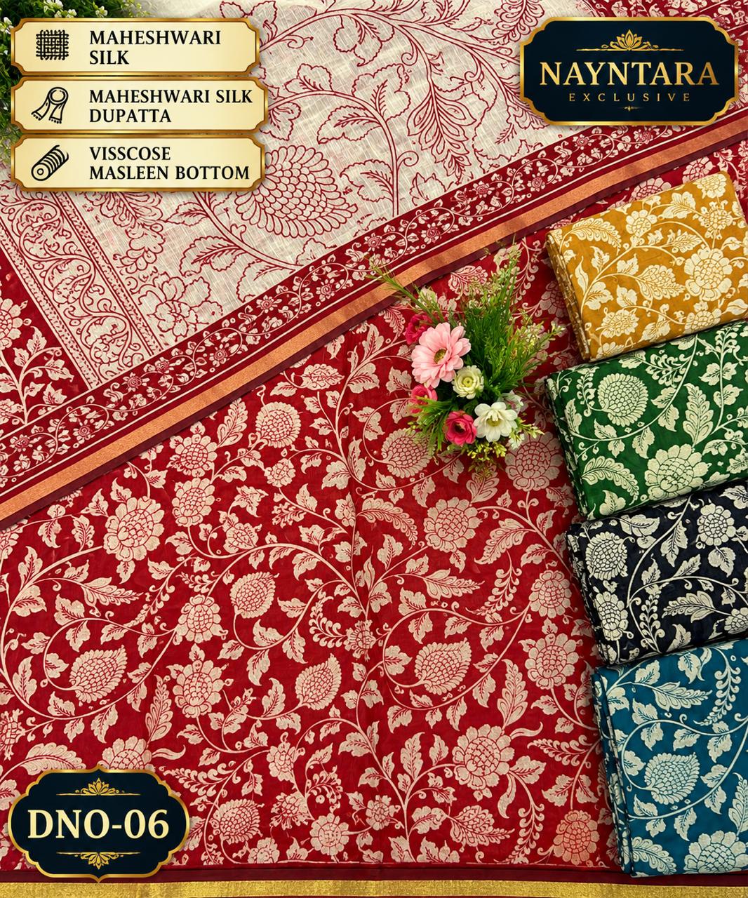 Maheshwari Silk Nayntara Salwar Suits Wholesale Rate