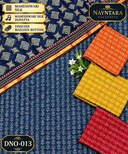 Maheshwari Silk Nayntara Salwar Suits Wholesale Rate