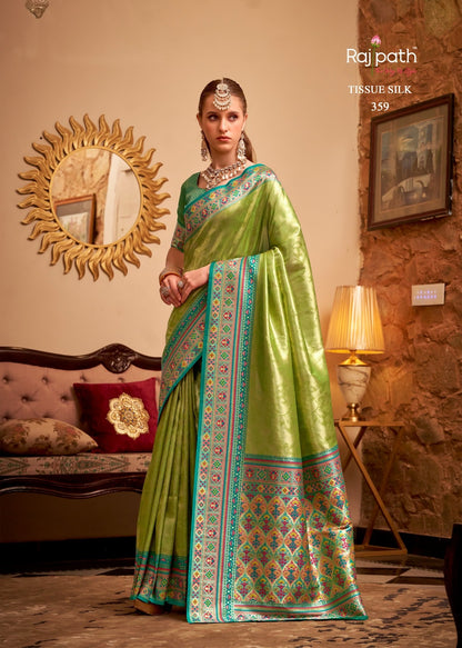 Maheswari Rajpath Tissue Silk Sarees Exporter