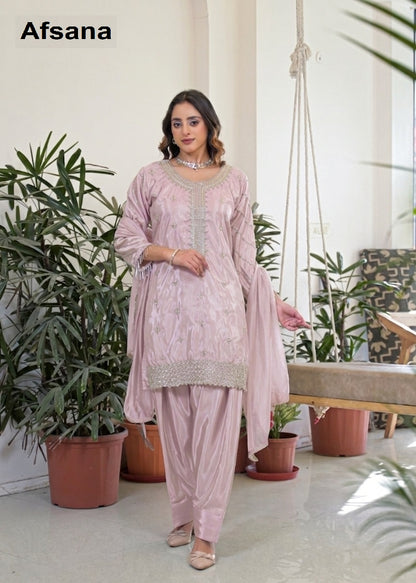 Mahi Afsana Crape Silk Pakistani Readymade Suits Wholesale