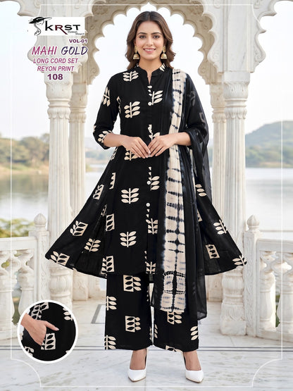 Mahi Gold Vol 1 Krst Rayon 14Kg Readymade Plazzo Style Suits Wholesaler India