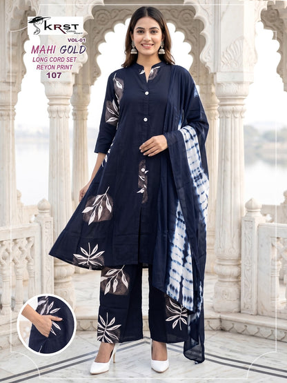 Mahi Gold Vol 1 Krst Rayon 14Kg Readymade Plazzo Style Suits Wholesaler India