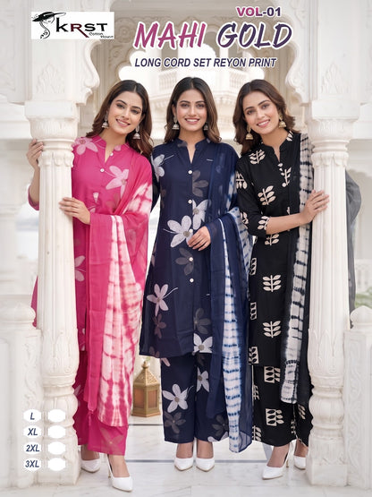 Mahi Gold Vol 1 Krst Rayon 14Kg Readymade Plazzo Style Suits Wholesaler India