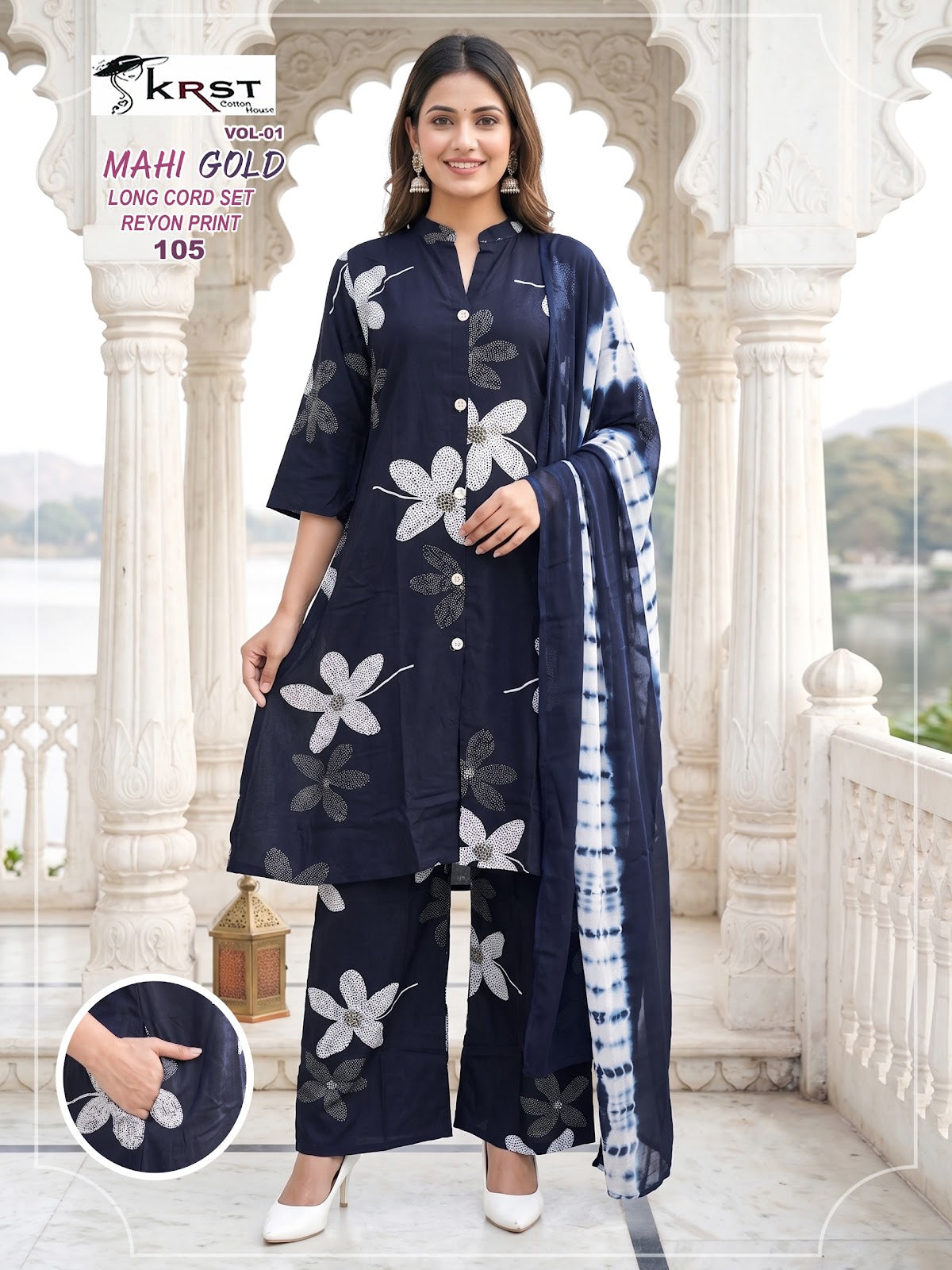 Mahi Gold Vol 1 Krst Rayon 14Kg Readymade Plazzo Style Suits Wholesaler India