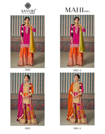 Mahi Pro Sayuri Chinon Silk Readymade Suits Exporter India