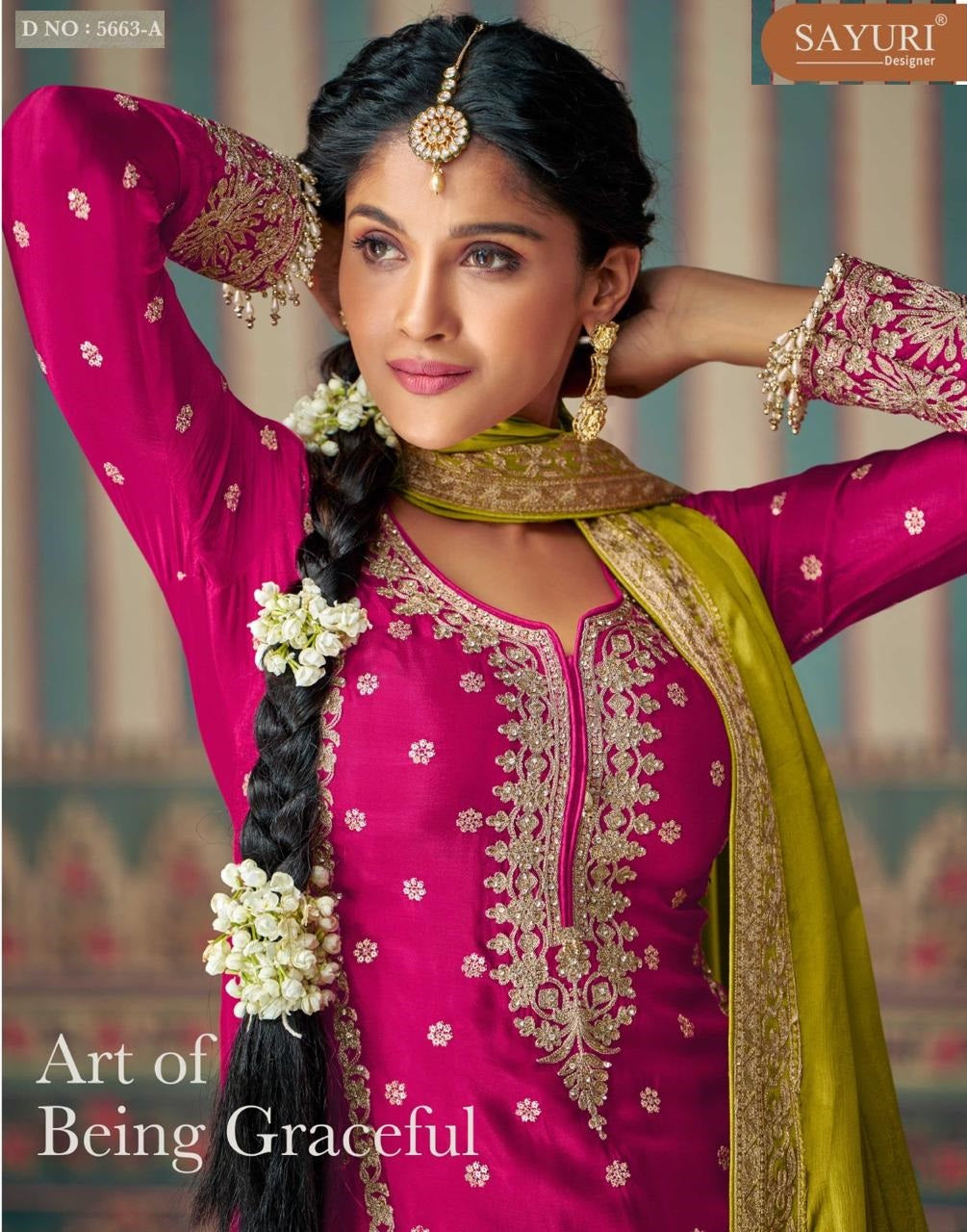 Mahi Pro Sayuri Chinon Silk Readymade Suits Exporter India