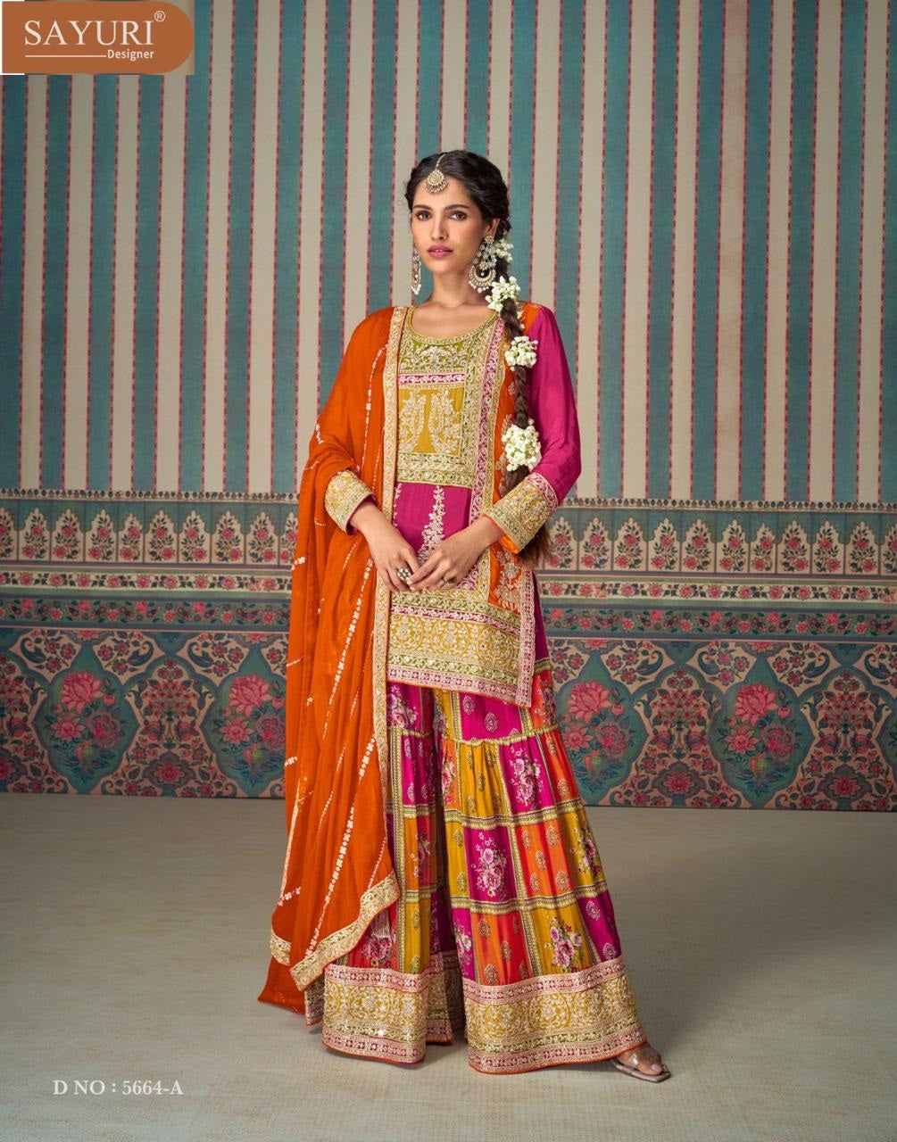 Mahi Pro Sayuri Chinon Silk Readymade Suits Exporter India