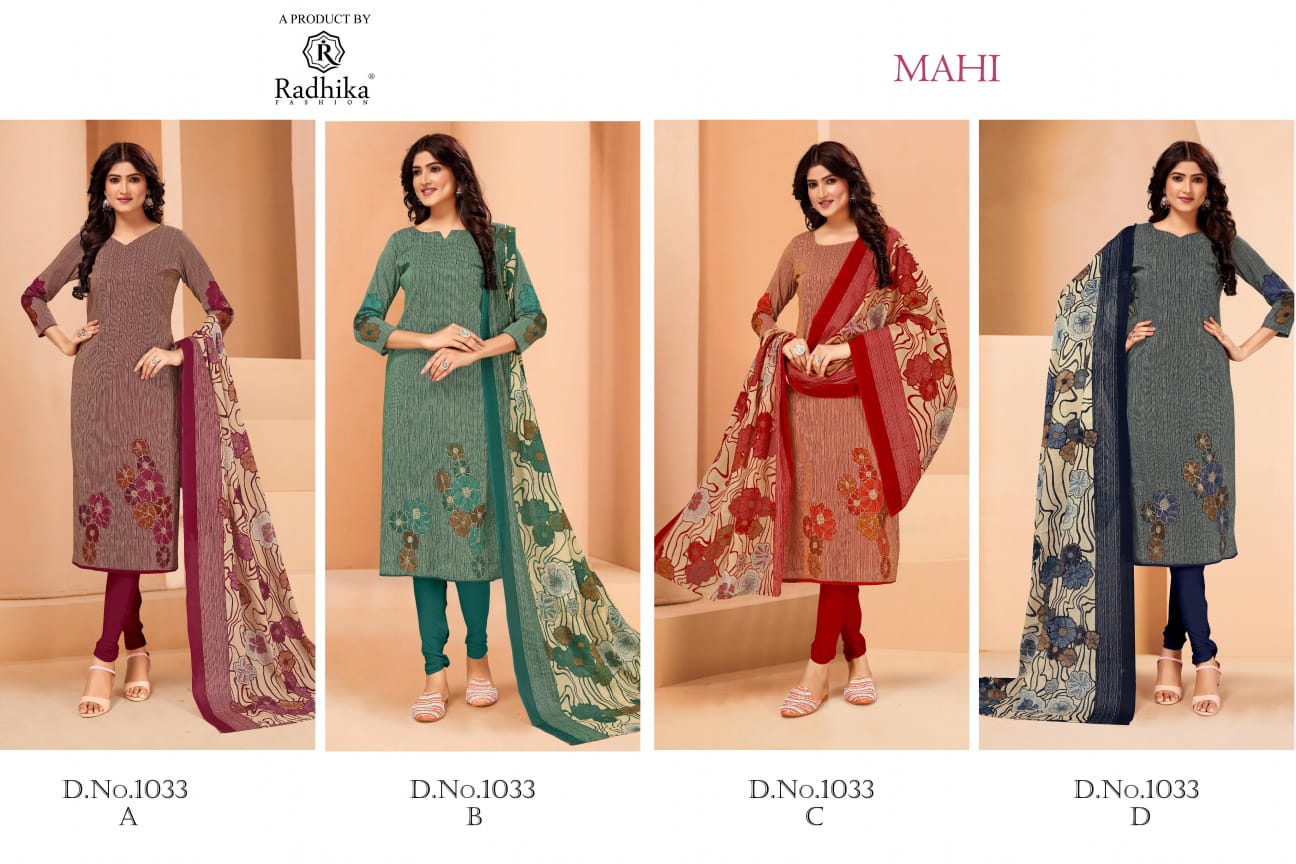 Mahi Radhika Fashion Jaam Cotton Pant Style Suits Exporter India