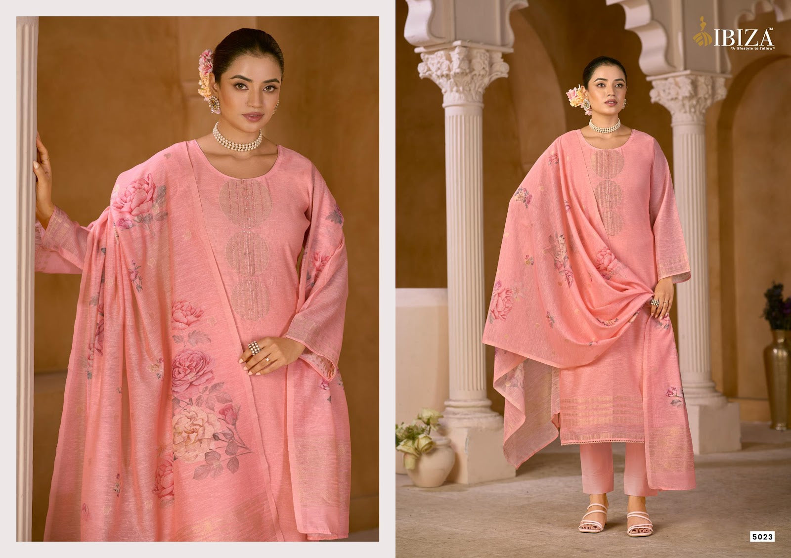 Mahiba Ibiza Lilen Pant Style Suits Supplier Gujarat