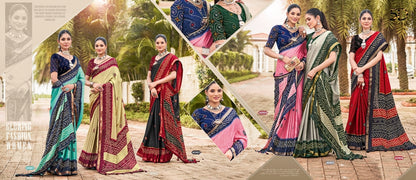 Mahika 5D Designer Moss Sarees Manufacturer India