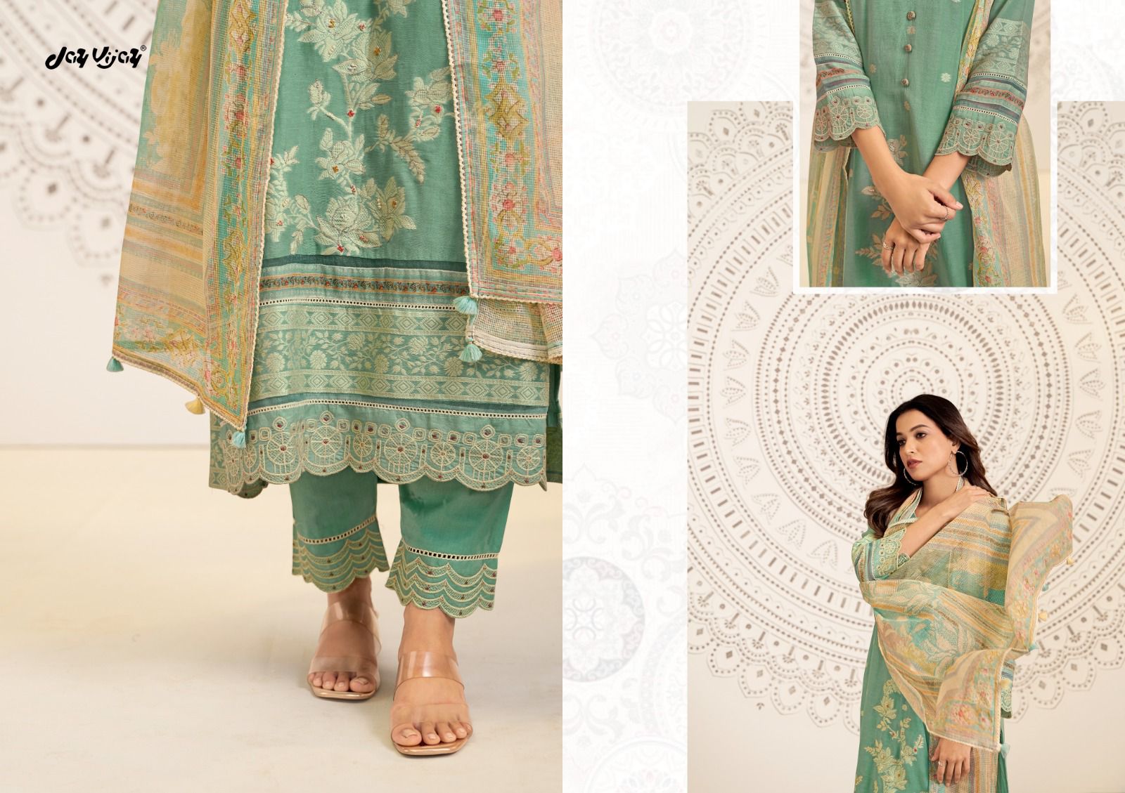 Mahika Jay Vijay Lilen Pant Style Suits Manufacturer