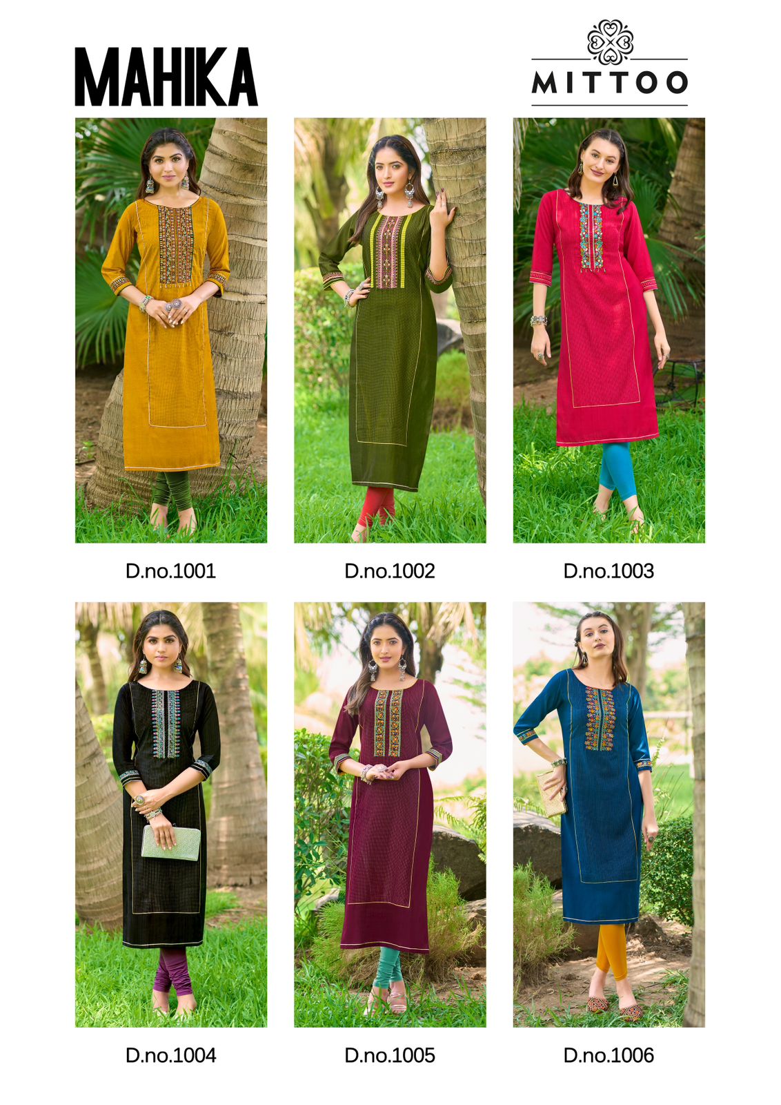 Mahika Mittoo Viscose Weaving Long Straight Kurti Wholesale Rate