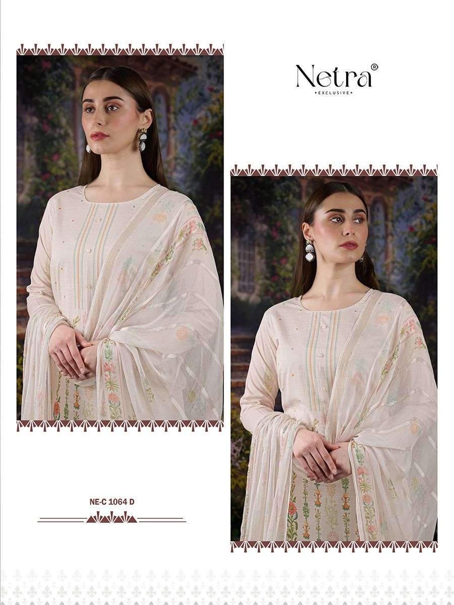 Mahika Netra Pure Linen Pant Style Suits Exporter Ahmedabad