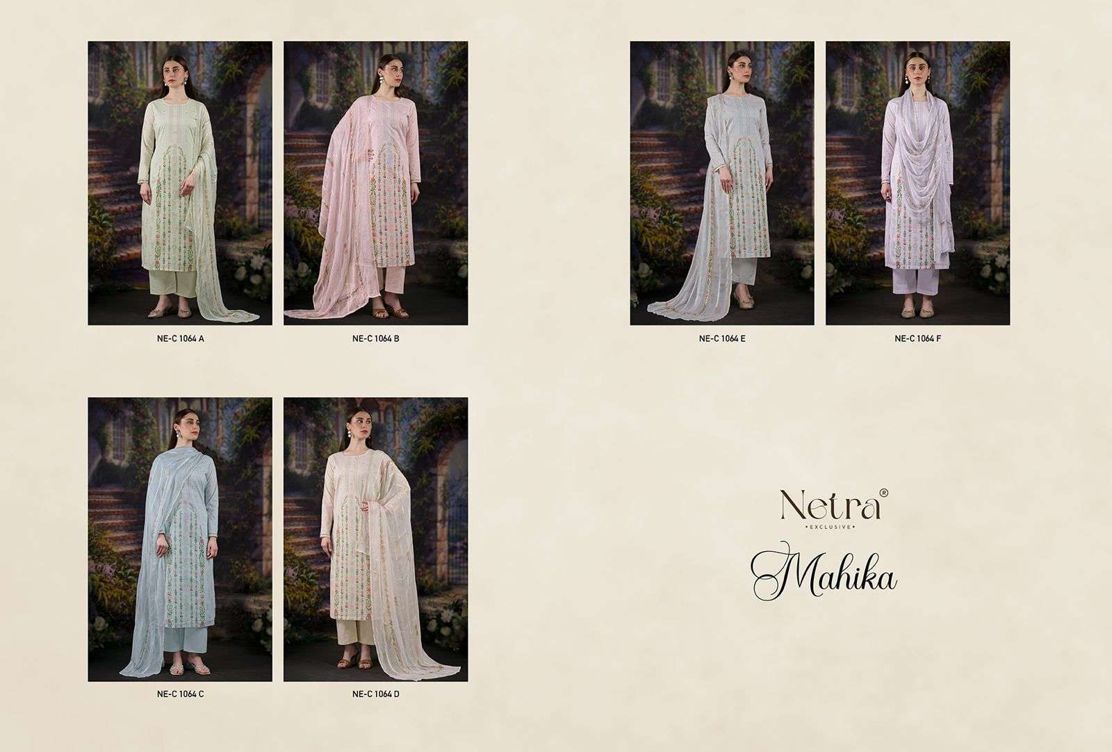 Mahika Netra Pure Linen Pant Style Suits Exporter Ahmedabad