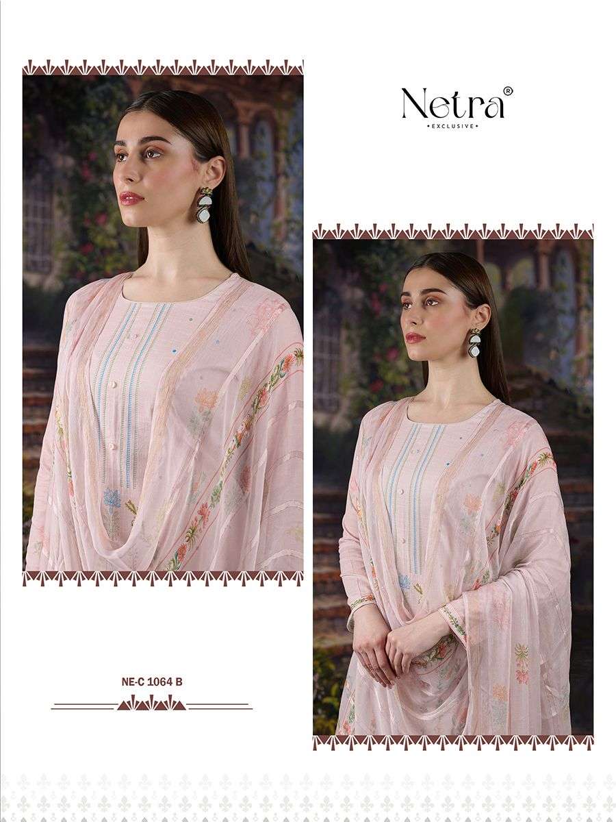 Mahika Netra Pure Linen Pant Style Suits Exporter Ahmedabad