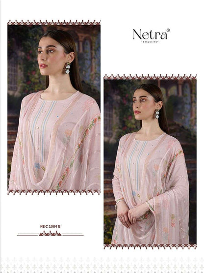 Mahika Netra Pure Linen Pant Style Suits Exporter Ahmedabad