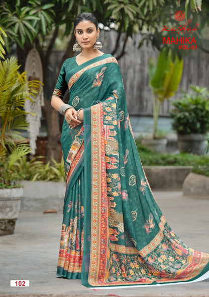 Mahika Vol 1 Kashvi Creation Chiffon Sarees Manufacturer India
