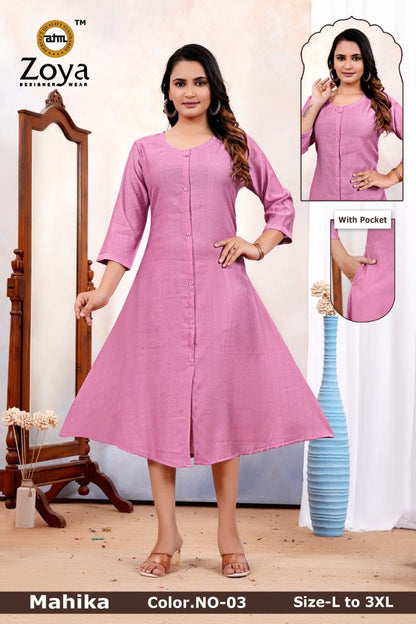 Mahika Zoya Vertican Anarkali Kurtis Manufacturer Gujarat