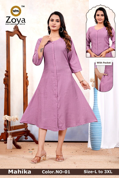 Mahika Zoya Vertican Anarkali Kurtis Manufacturer Gujarat