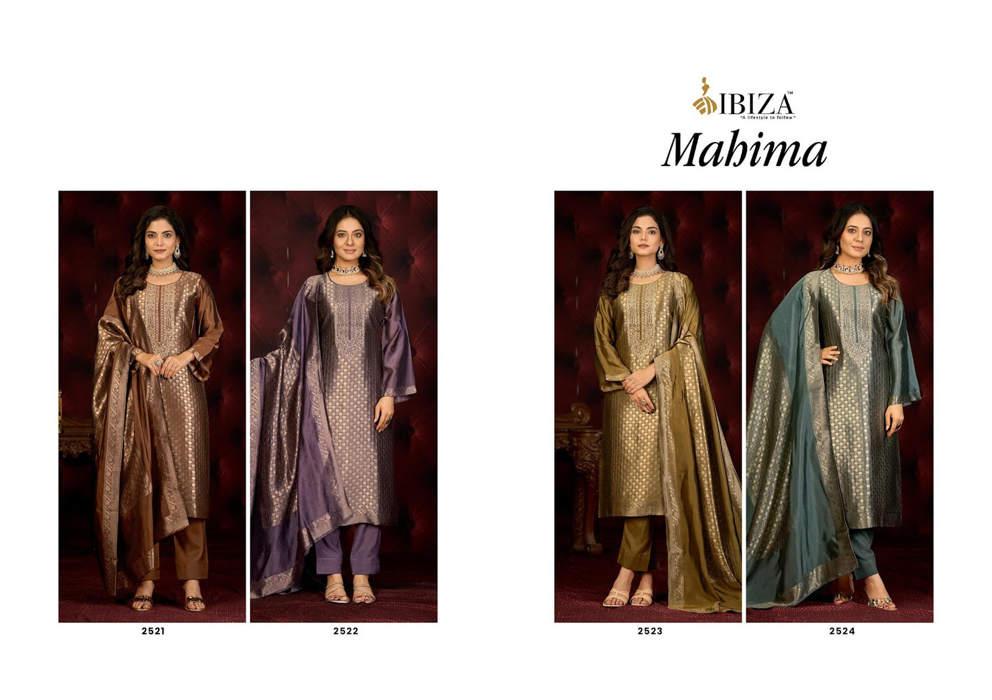 Mahima Ibiza Banglori Silk Pant Style Suits Wholesaler Gujarat