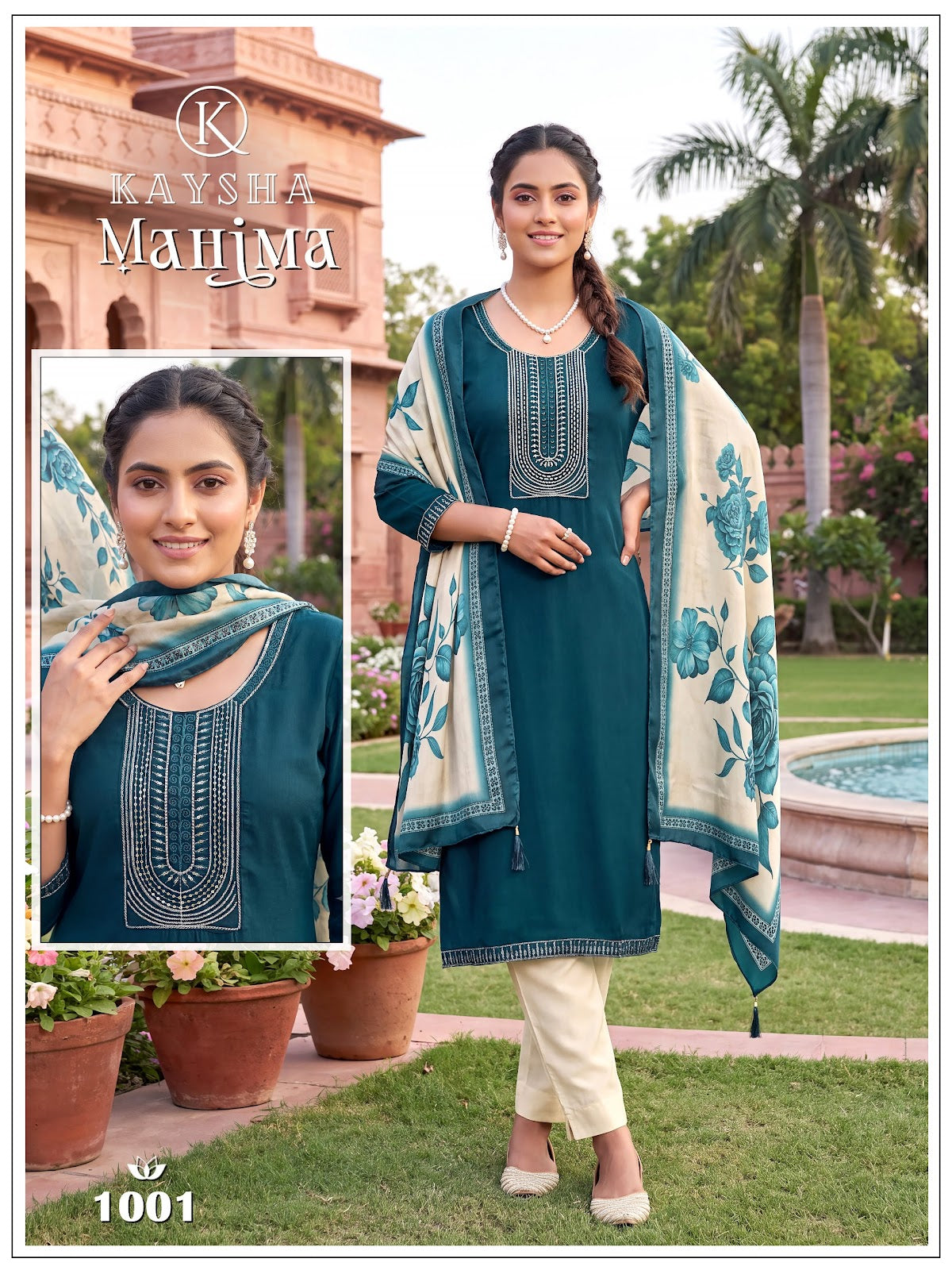 Mahima Vol 1 Kysa Silk Readymade Pant Style Suits Wholesale Rate