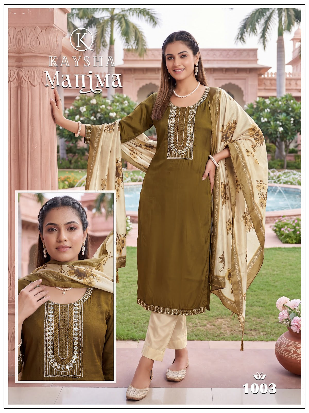Mahima Vol 1 Kysa Silk Readymade Pant Style Suits Wholesale Rate
