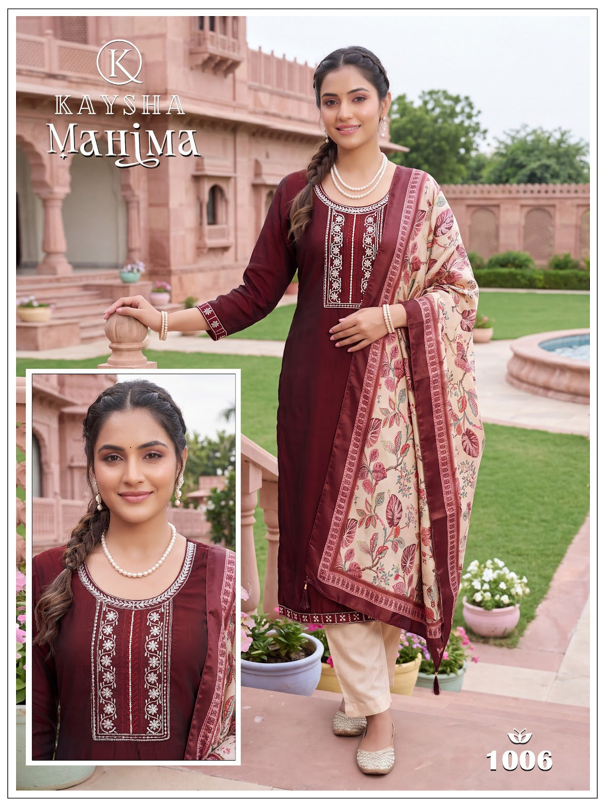 Mahima Vol 1 Kysa Silk Readymade Pant Style Suits Wholesale Rate