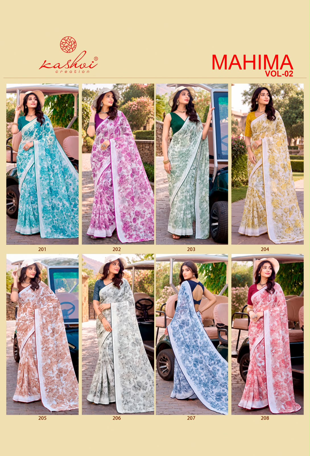 Mahima Vol 2 Kashvi Creation Georgette Sarees Exporter